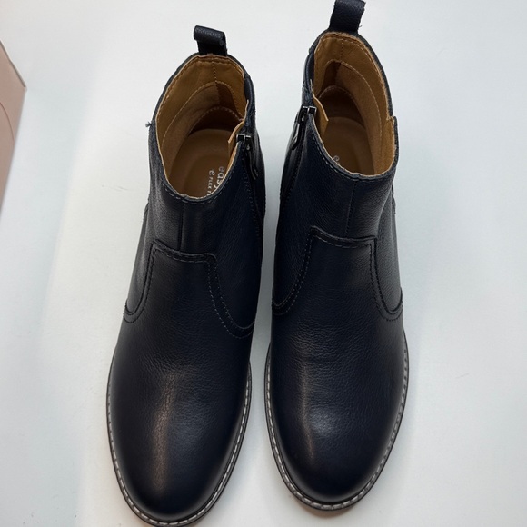 Easy Spirit Women's Juna eFlex Block Heel Booties- Navy Leather- Size 8.5 - Picture 8 of 13